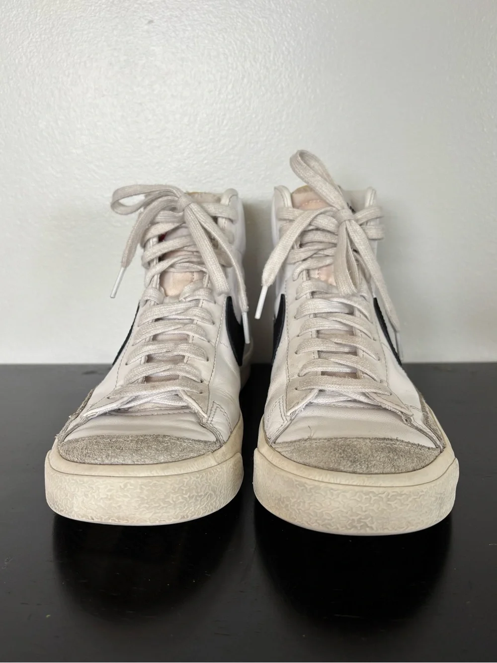 Nike Blazer Mid 77 Vintage White Black CZ1055-100 Womens Size 7.5 Sneakers Shoes - Picture 3 of 14